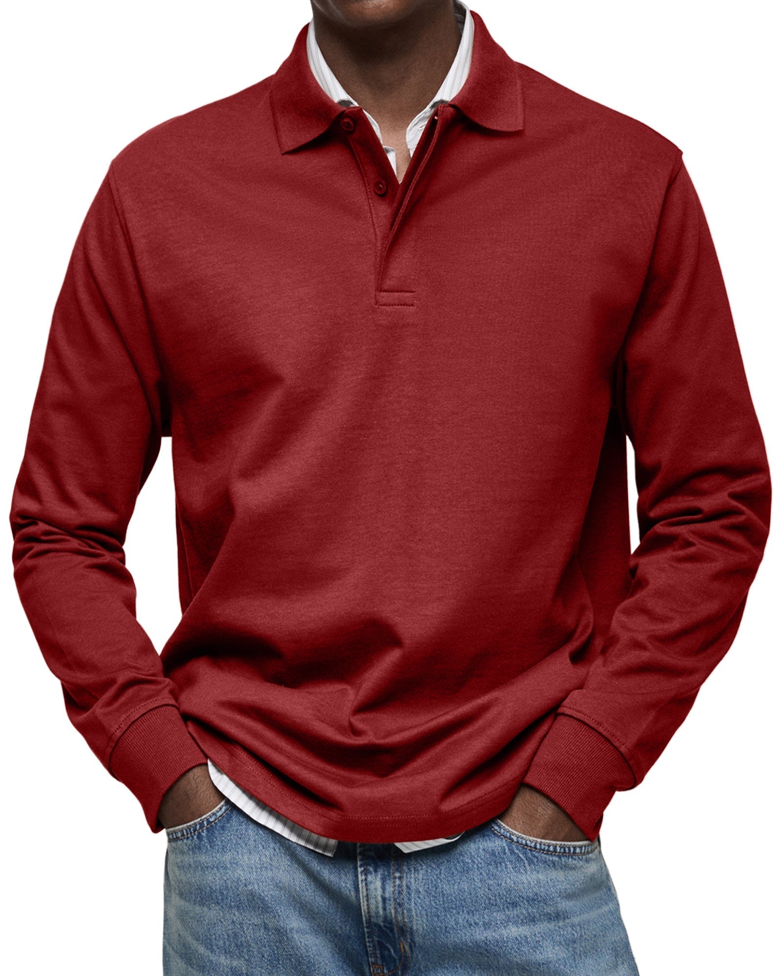 Oliver - Langarm-Poloshirt