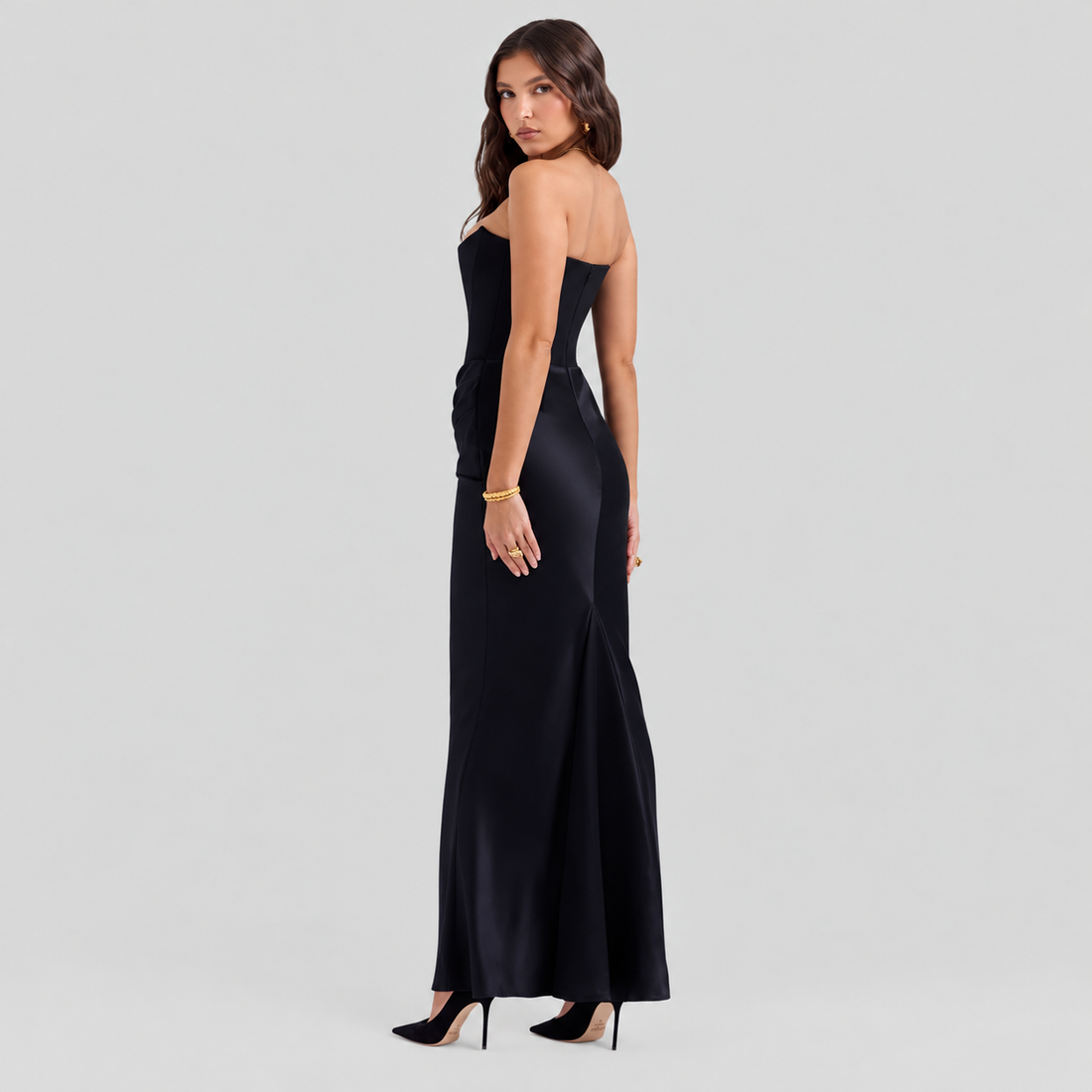 Elisabeth – Schickes Maxikleid mit freien Schultern für Frauen