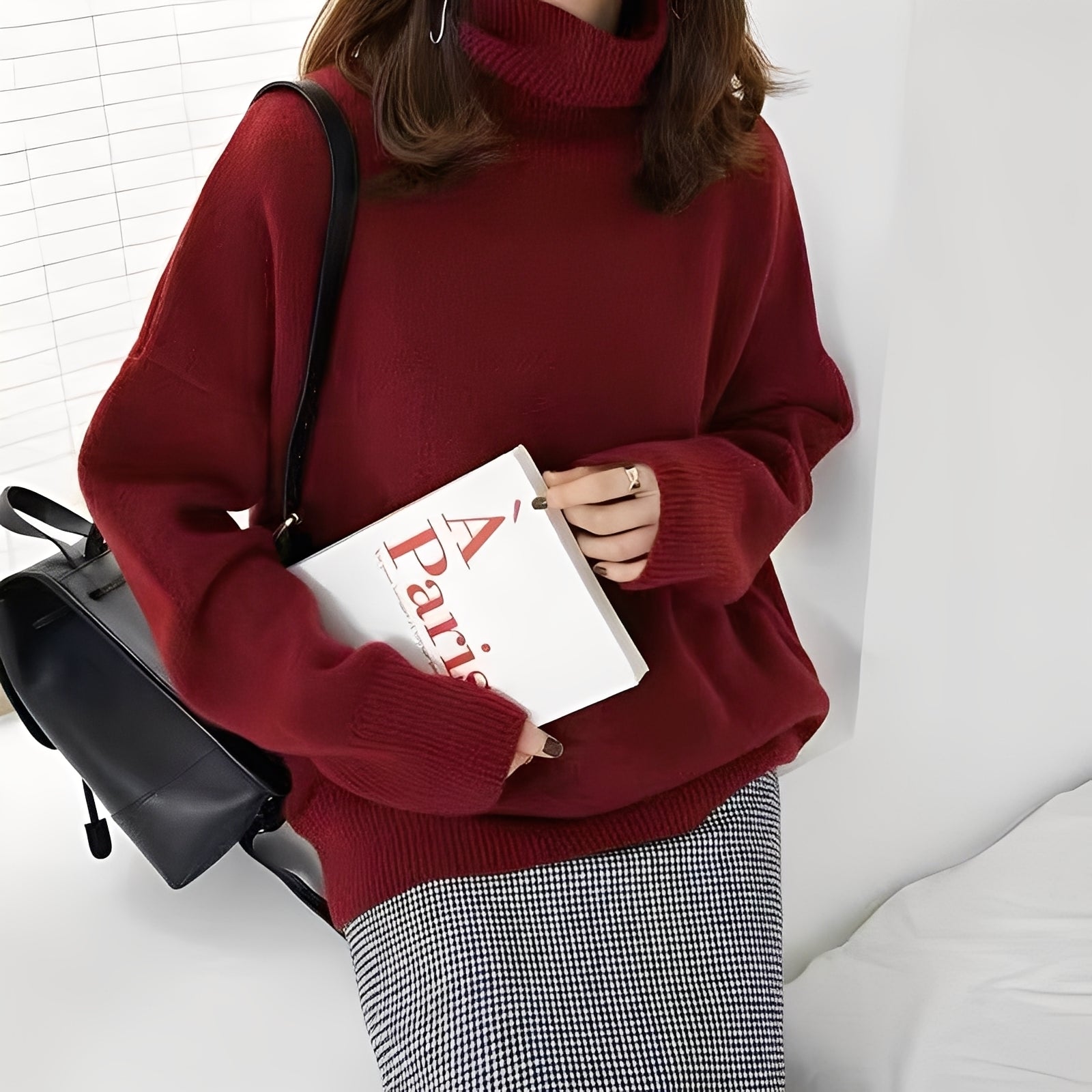 Clementine - Damenpullover mit bequemem Rollkragen