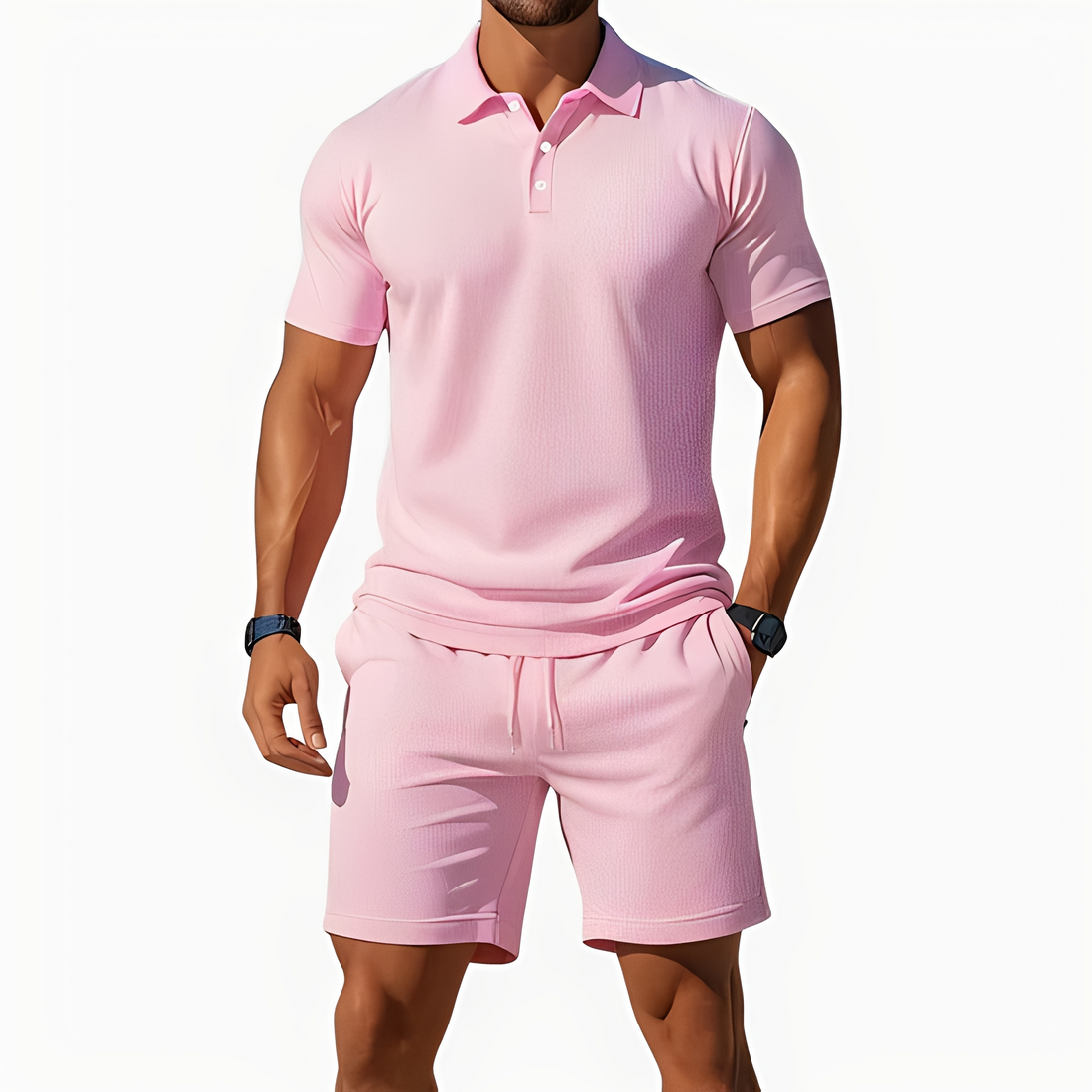 Aldrin - Modernes Polo- und Short-Set für Herren