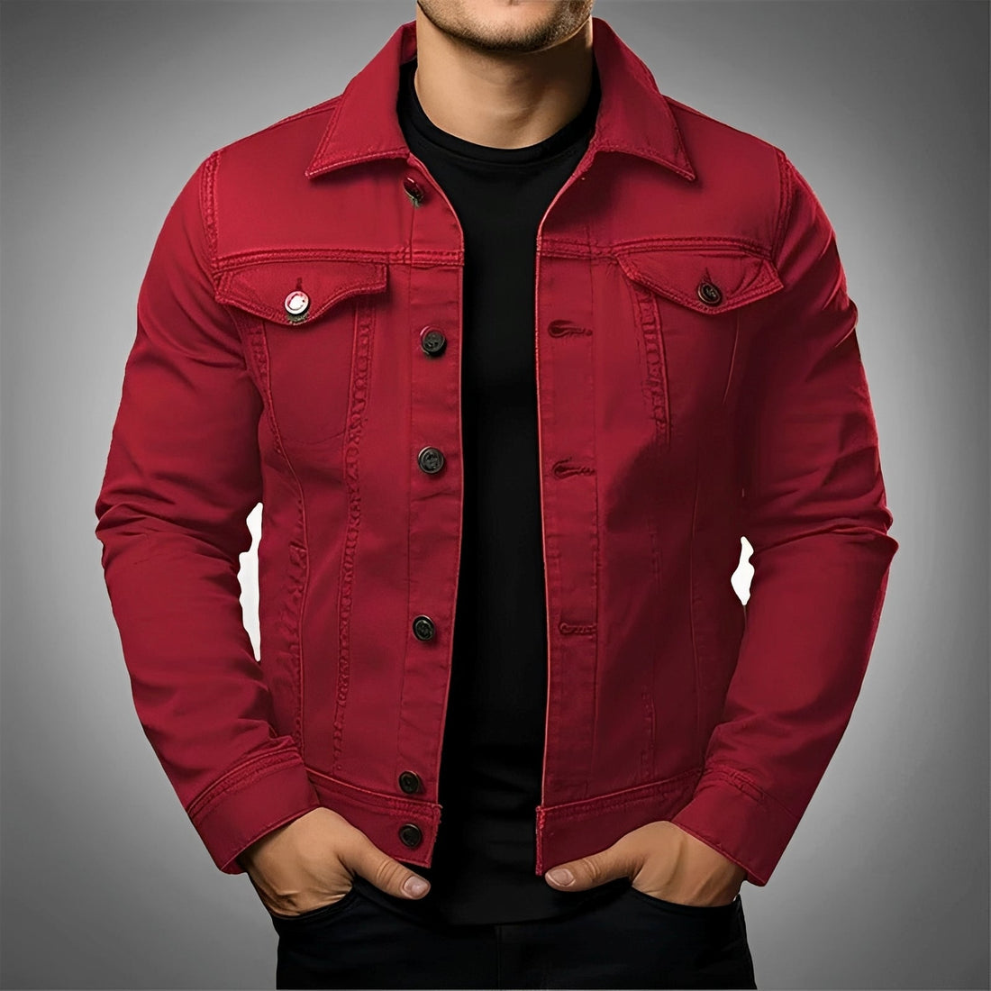 Leroy - Elegante Jeansjacke für Herren