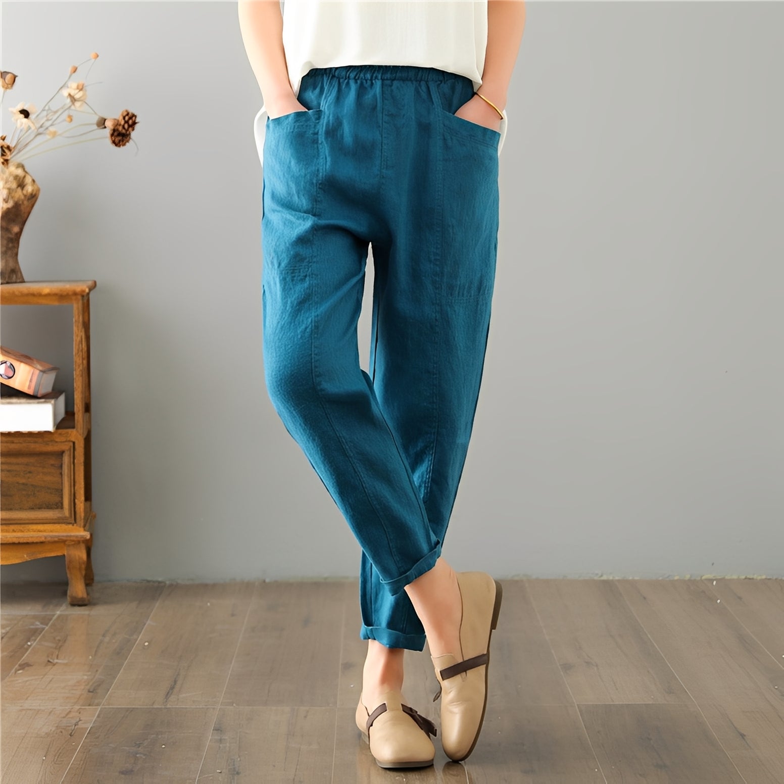Gretchen - Bequeme Freizeithose mit Taschen für Damen