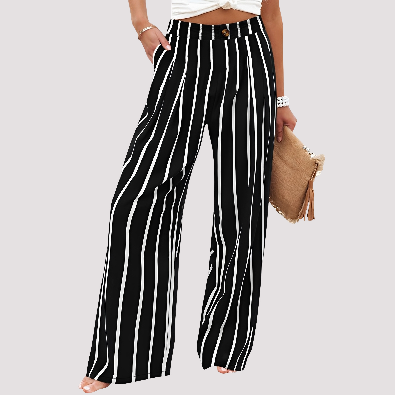 Helen - Damenhose mit weitem Bein und bequemer Passform