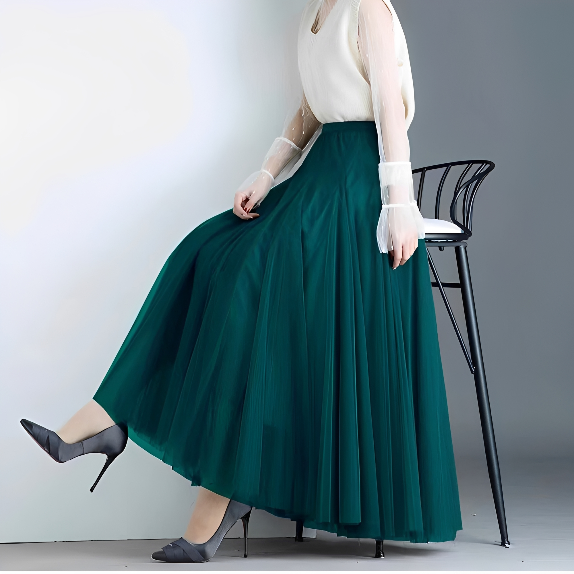 Maleah - Eleganter Midirock mit Plissee