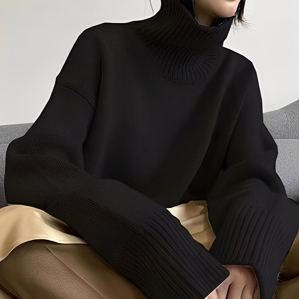 Clementine - Damenpullover mit bequemem Rollkragen
