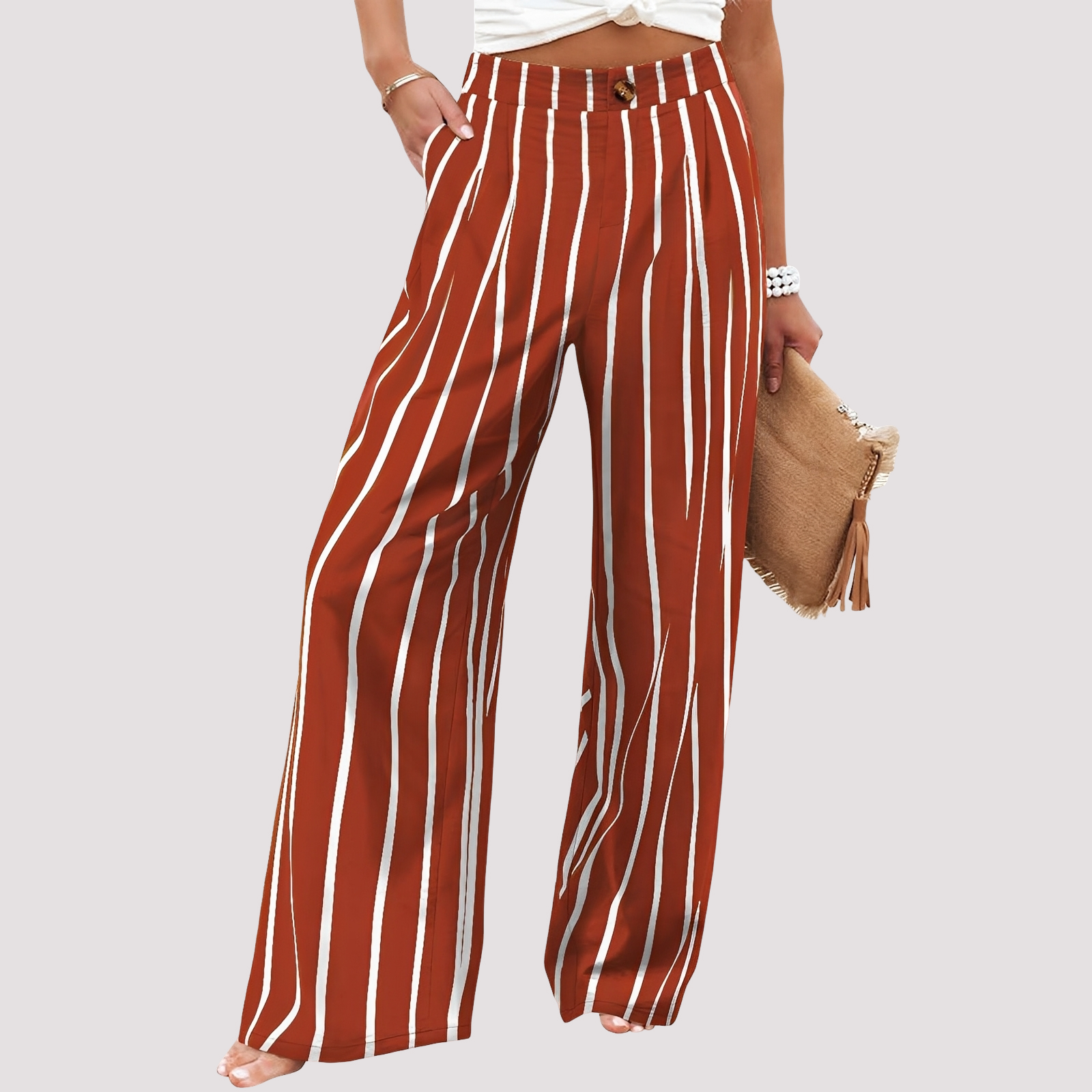 Helen - Damenhose mit weitem Bein und bequemer Passform