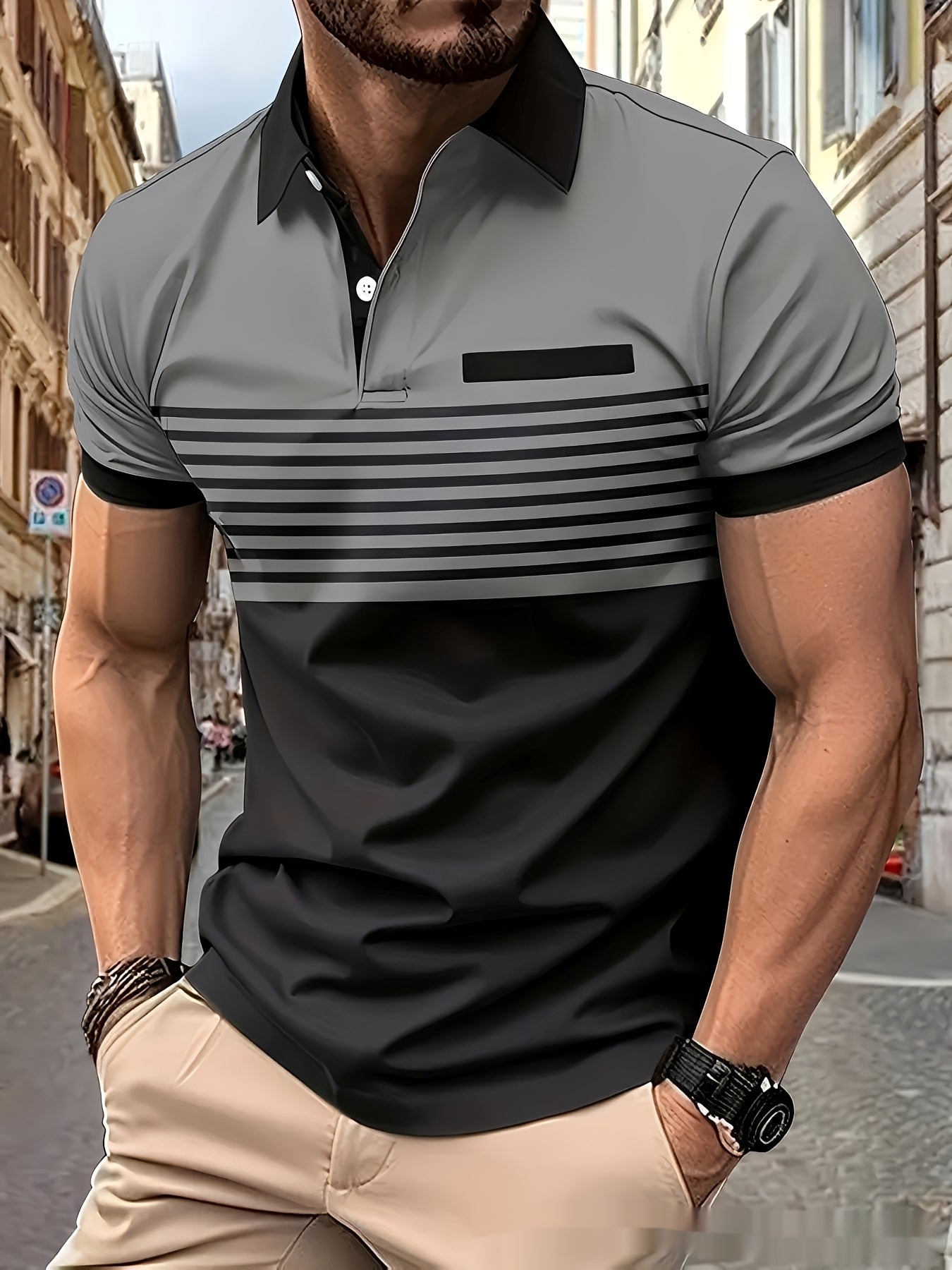 Thomas - Stilvolles, figurbetontes Poloshirt für Herren