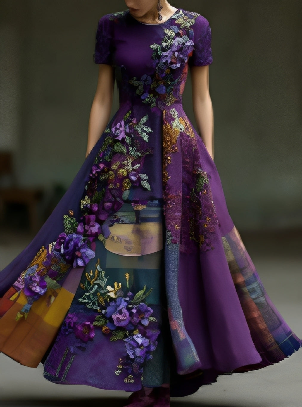 Erica - Elegantes Maxikleid mit Blumenmuster für Damen
