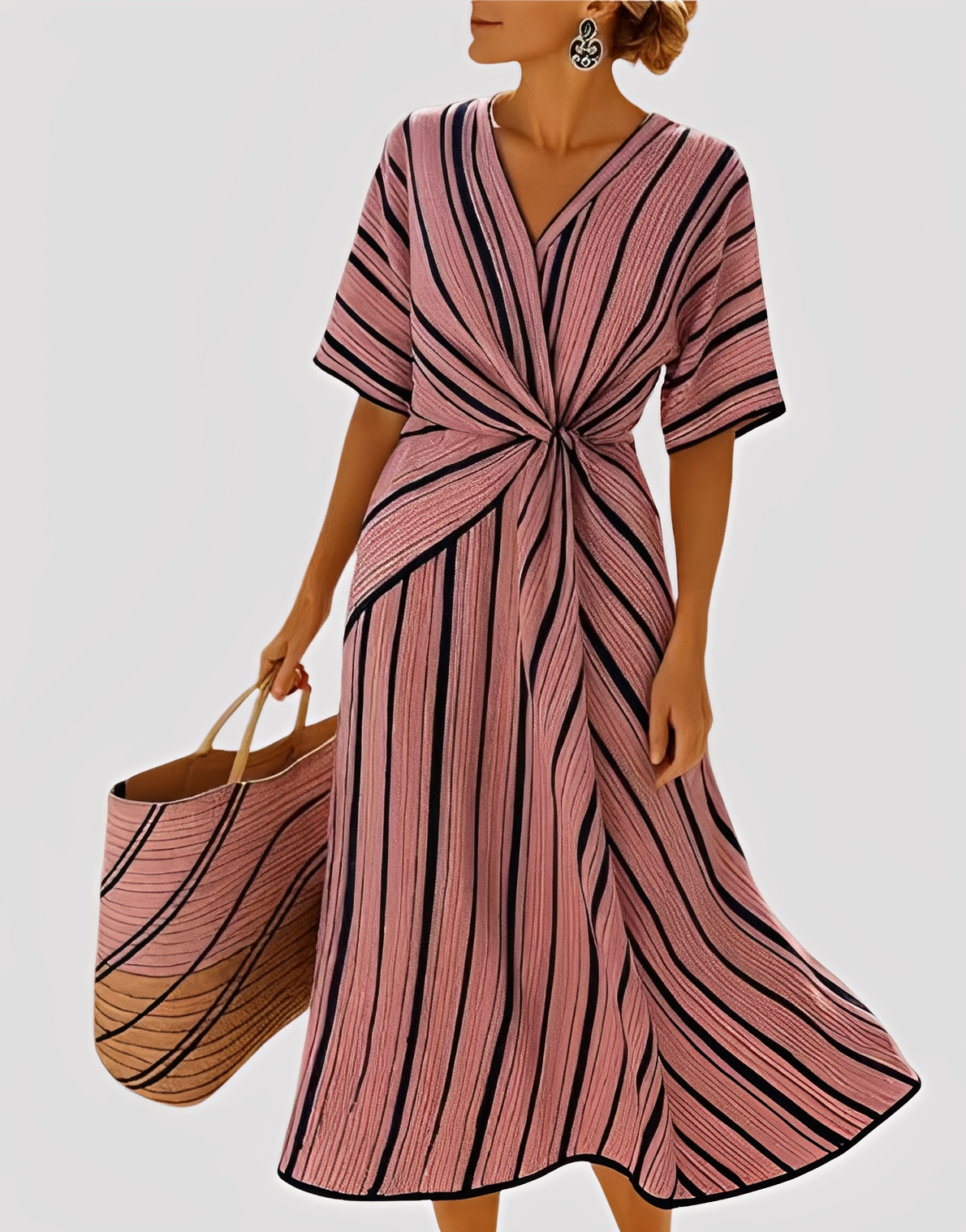 Mabel - Elegantes, locker geschnittenes Maxikleid für Damen