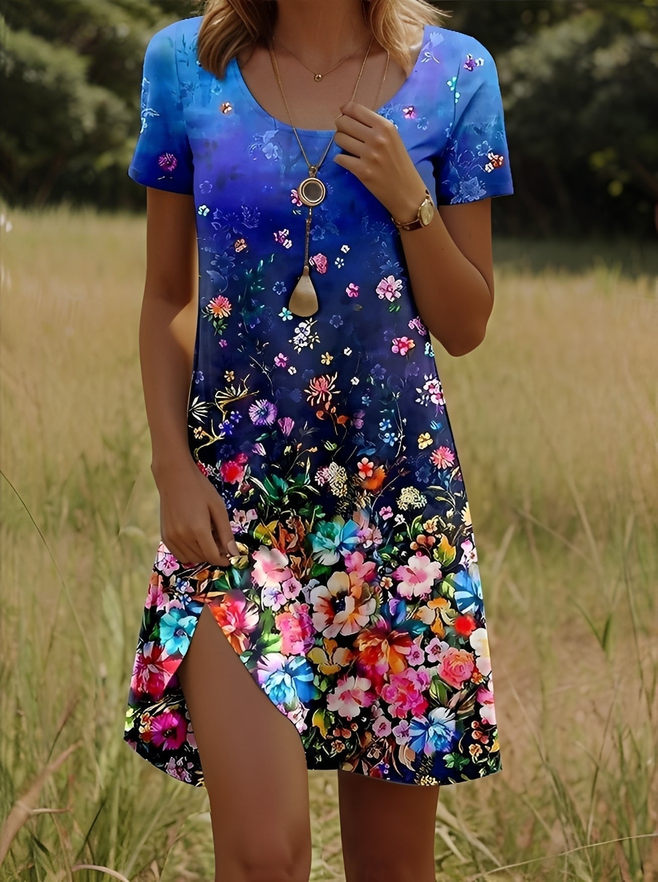 Lyssa - Elegantes Kleid mit Print für Damen