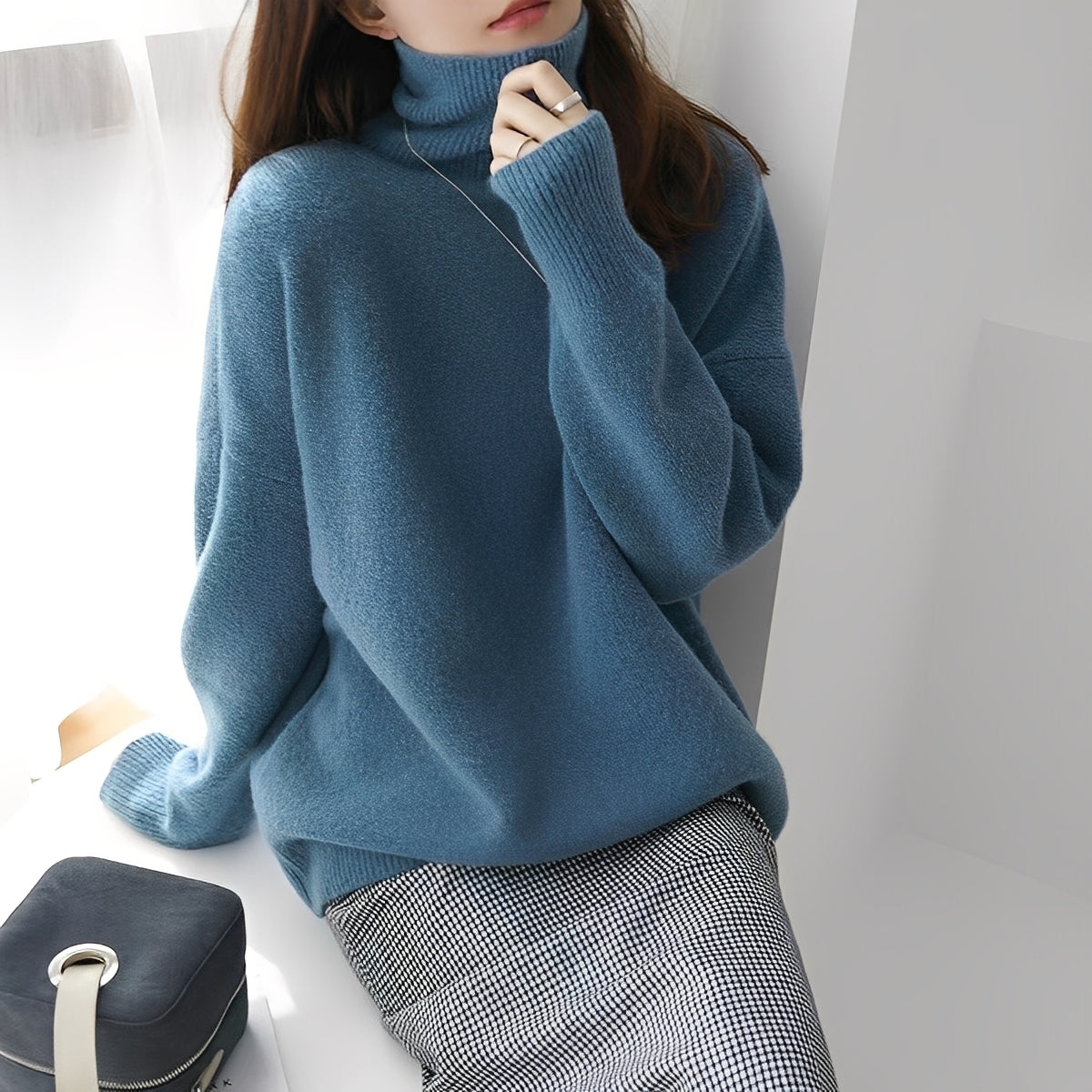 Clementine - Damenpullover mit bequemem Rollkragen