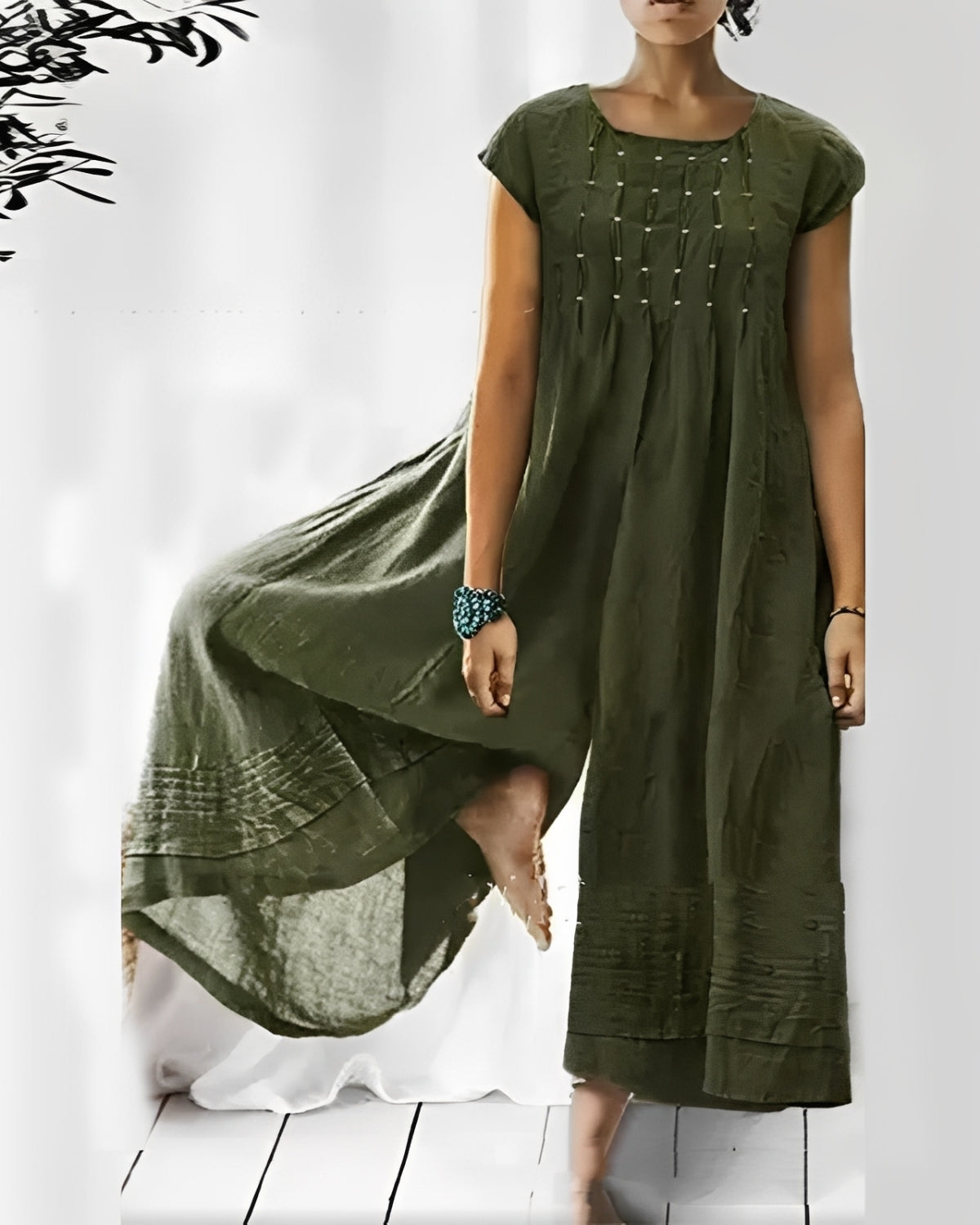 Claudia - Stilvoller Jumpsuit mit kurzen Ärmeln für Damen