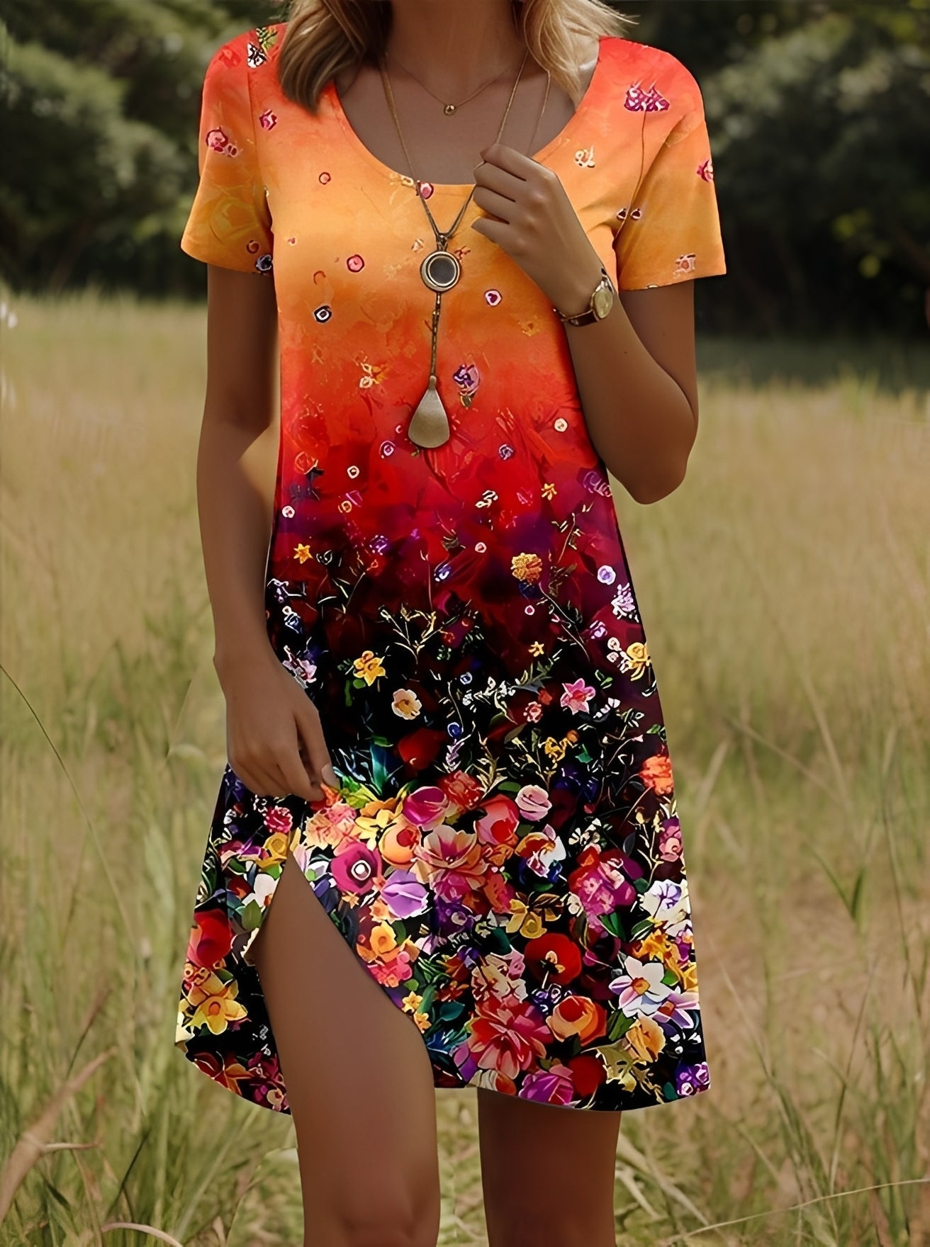 Lyssa - Elegantes Kleid mit Print für Damen