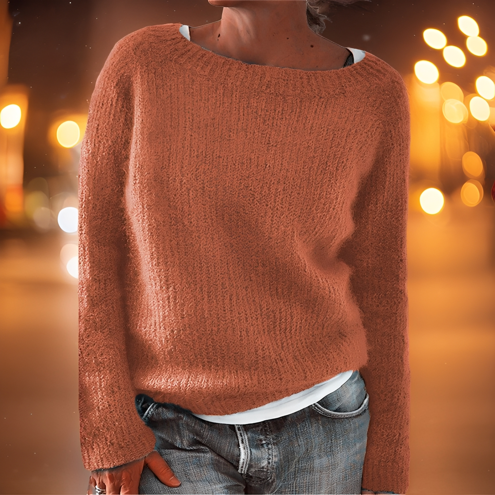 Abeeha - Damenpullover mit bequemer Passform