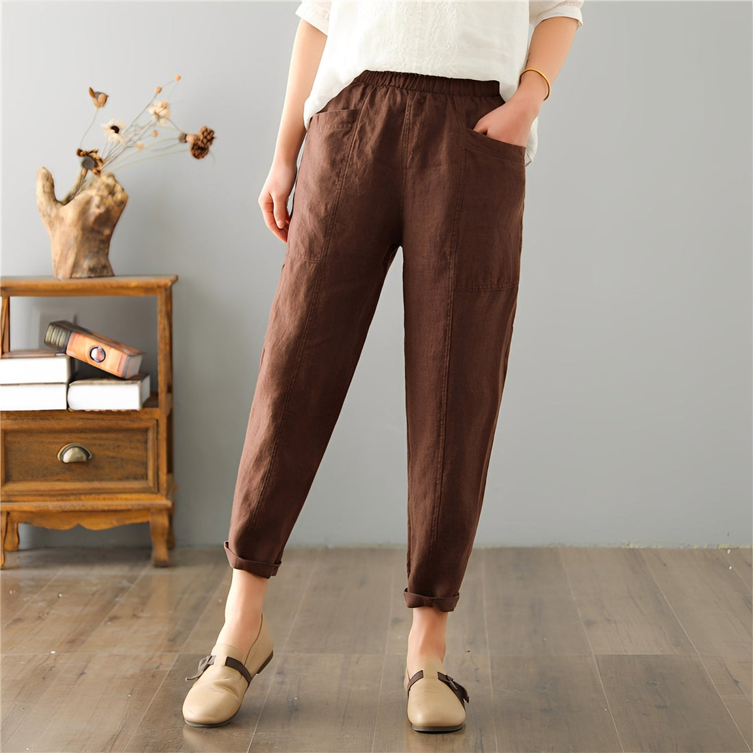Gretchen - Bequeme Freizeithose mit Taschen für Damen