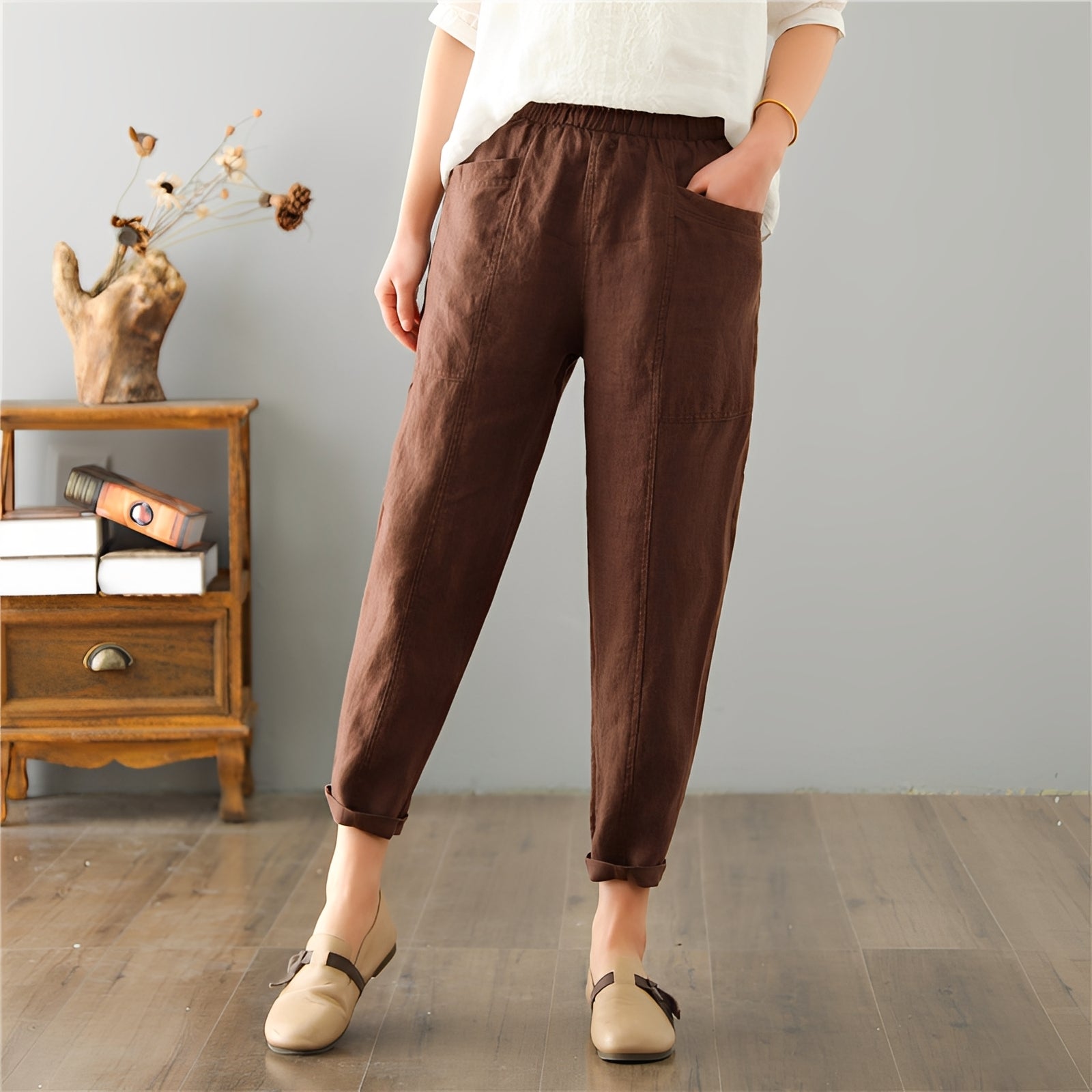 Gretchen - Bequeme Freizeithose mit Taschen für Damen