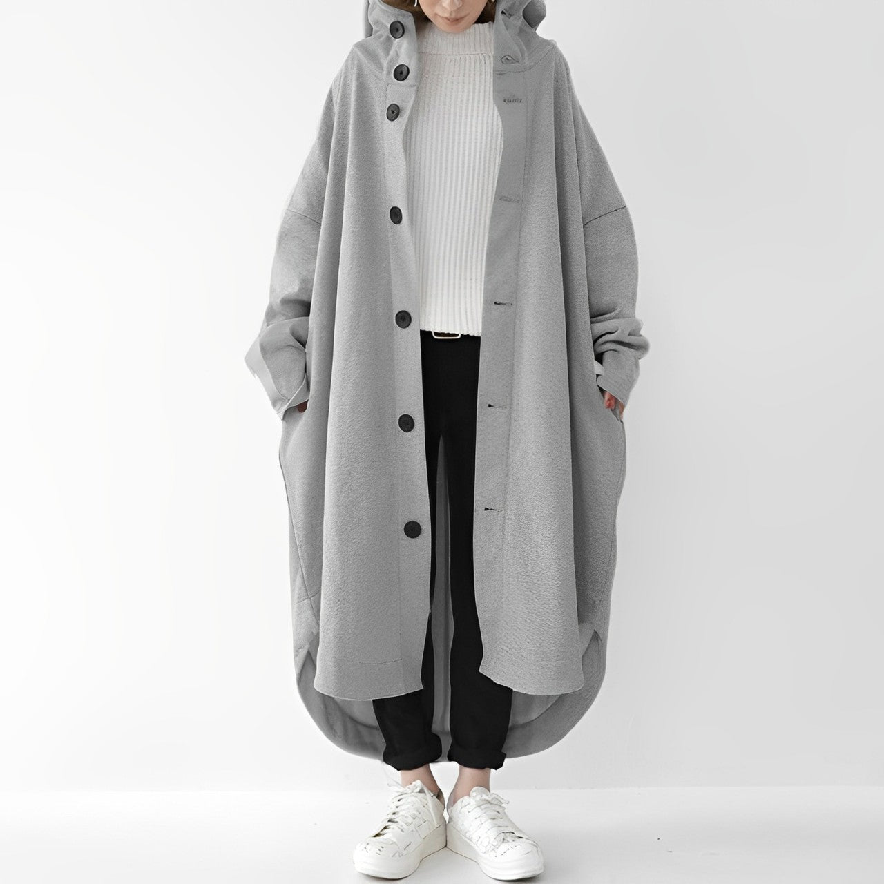 Cailyn - Bequemer langer Trenchcoat