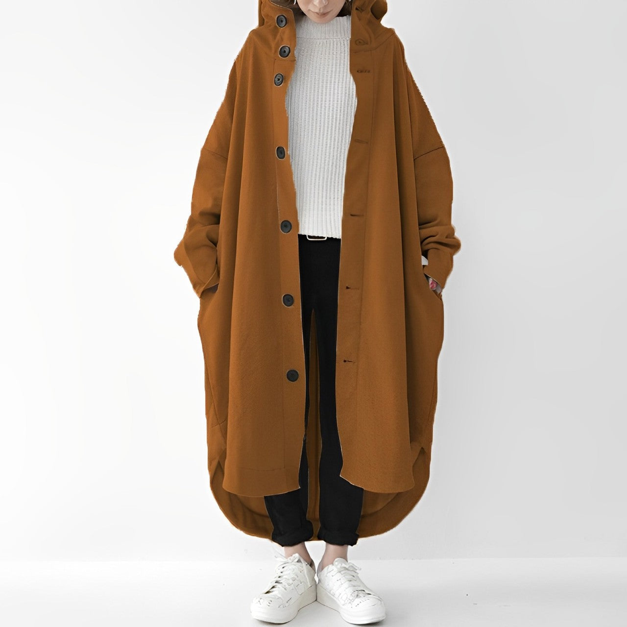 Cailyn - Bequemer langer Trenchcoat
