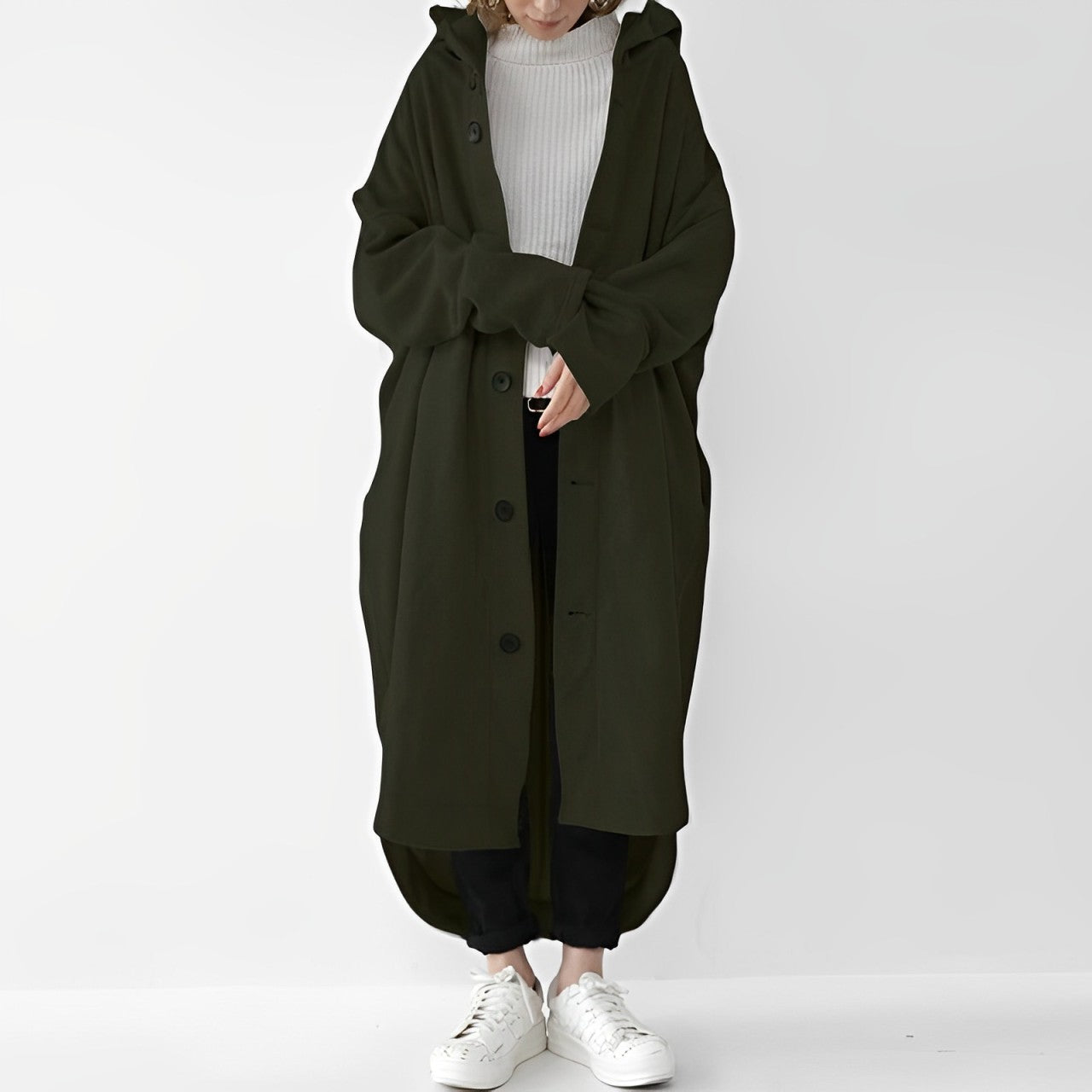 Cailyn - Bequemer langer Trenchcoat