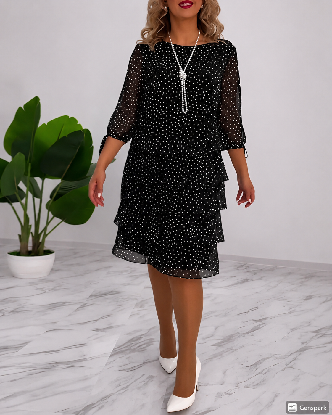 Carey - Elegantes Kleid mit Polka-Dots