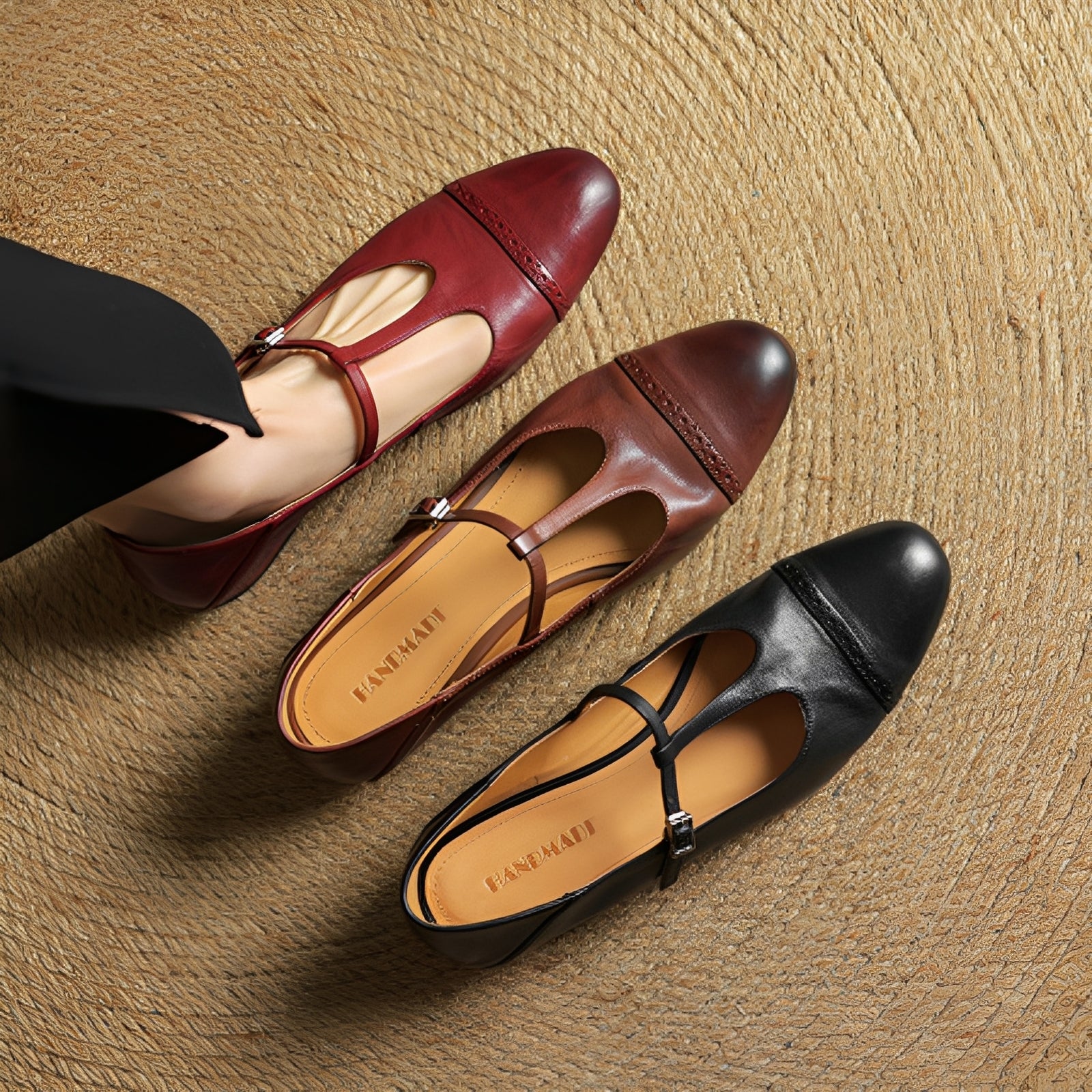 Bella - Modische Ballerinas mit T-Schnalle