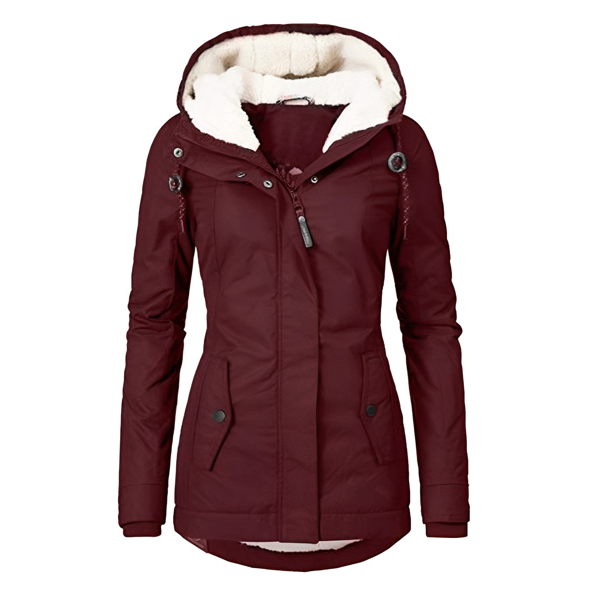 Earleen - Bequeme und kuschelige Jacke mit Kapuze