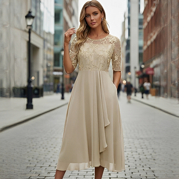 Victoria - Stilvolles Sommerkleid mit Spitze