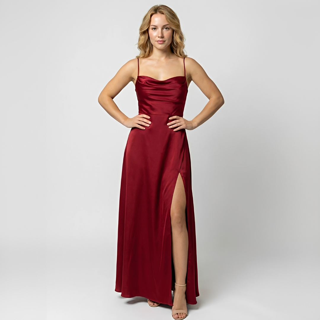 Glenda - Stilvolles, fließendes Damenkleid