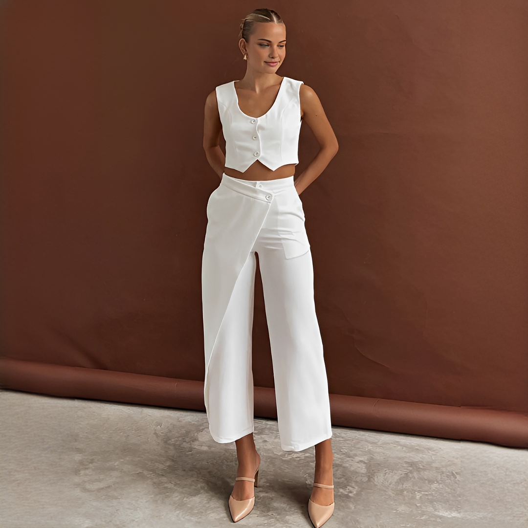 Agnes - Modisches Set aus Weste und Hose