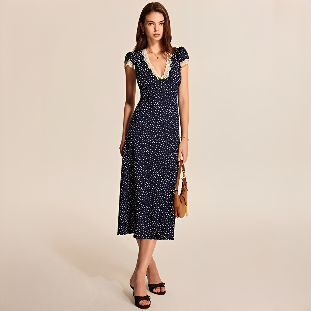 Janette - Modernes Kleid mit Spitzendetails