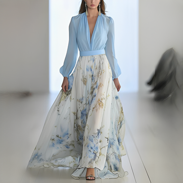 Mitchellie - Stylisches Damenkleid mit V-Ausschnitt