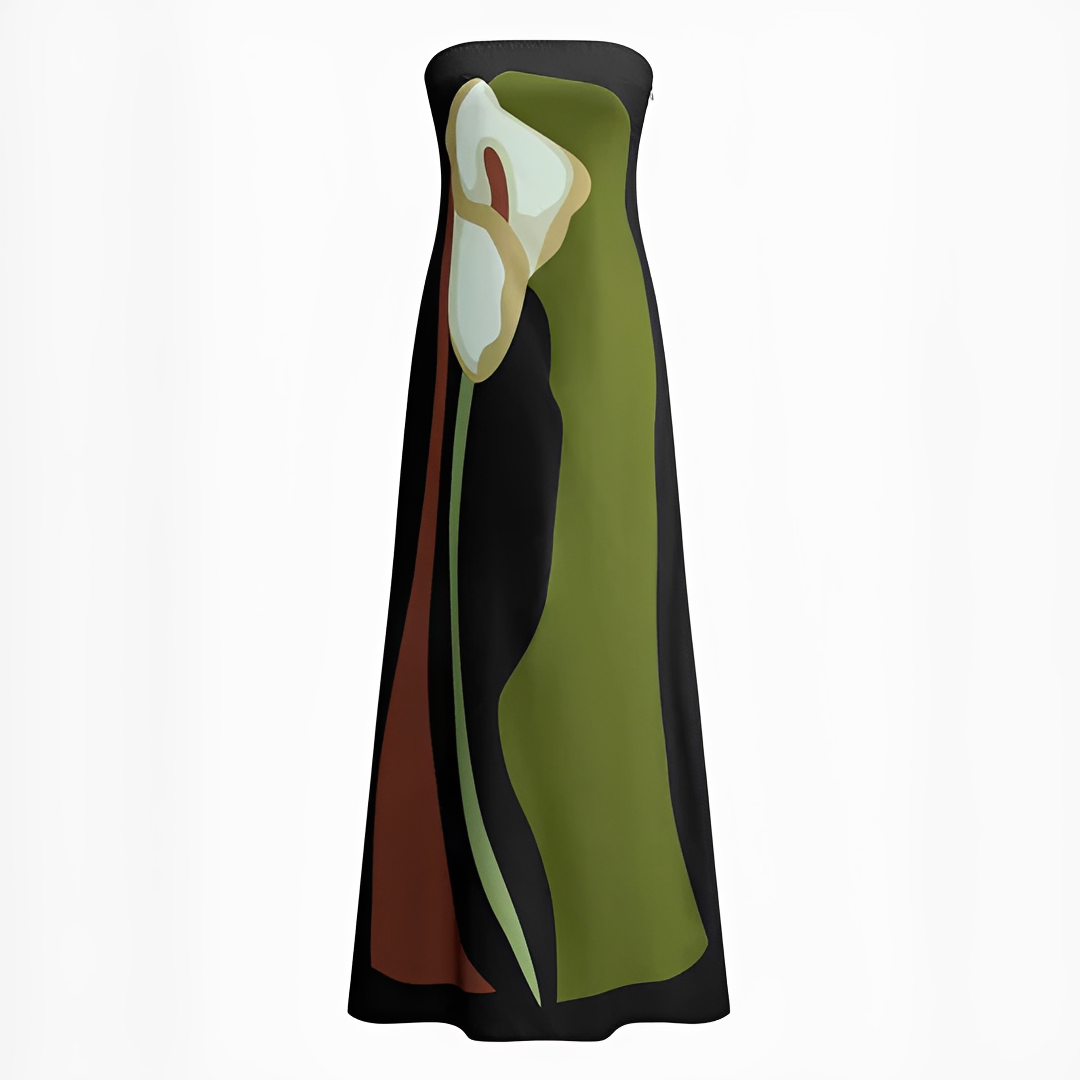 Delaney - Schickes Kleid mit floralen Mustern und Tube-Top