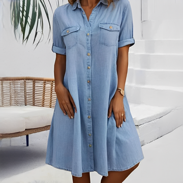 Naomi - Locker geschnittenes Hemdkleid