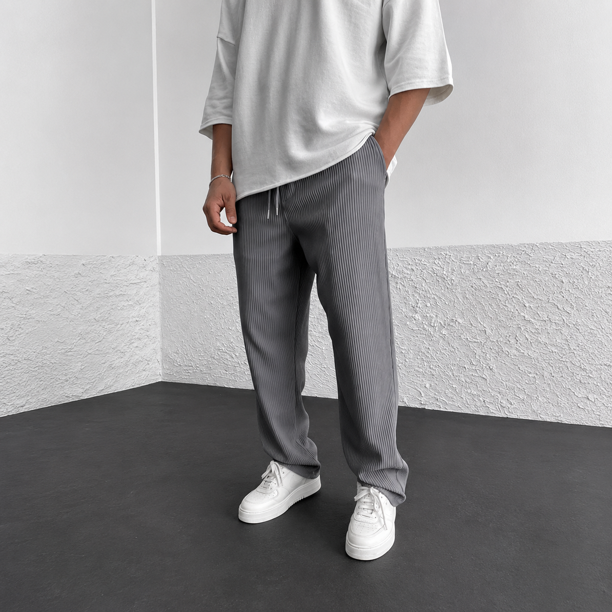 Zeke - Weit geschnittene Hose mit Kordelzug