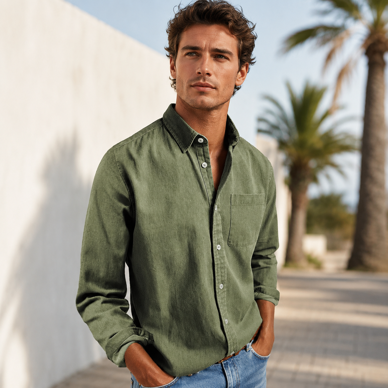 Wynford - Leichte Bluse mit Knopfleiste
