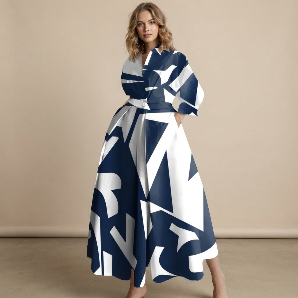Laverne - Elegantes Midikleid mit entspanntem Schnitt
