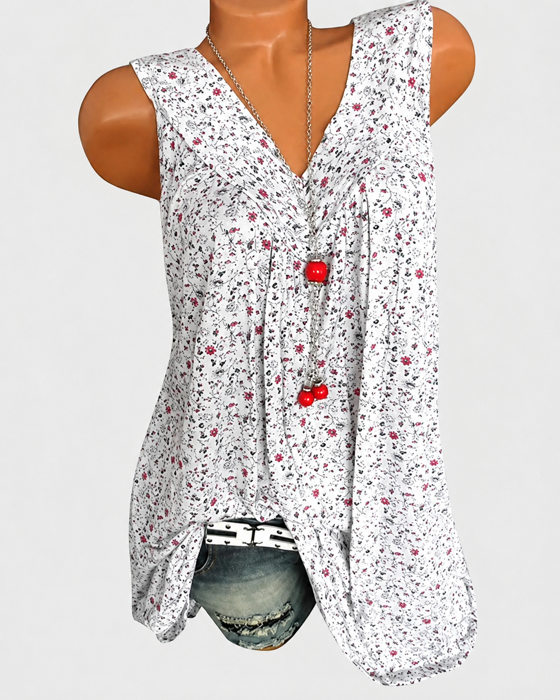Naleisa - Elegante ärmellose Tops