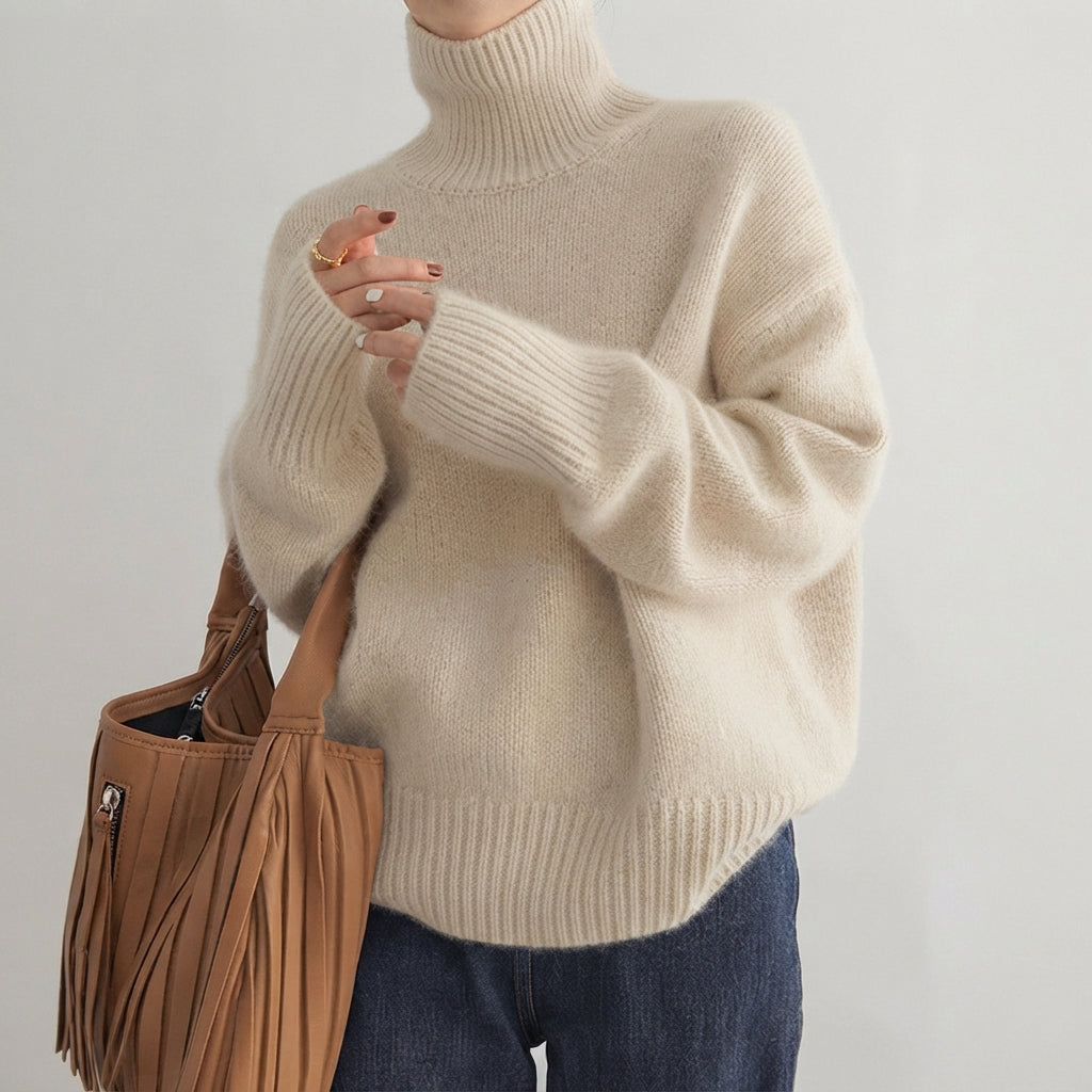 Lea - Eleganter Damen-Pullover mit Rollkragen