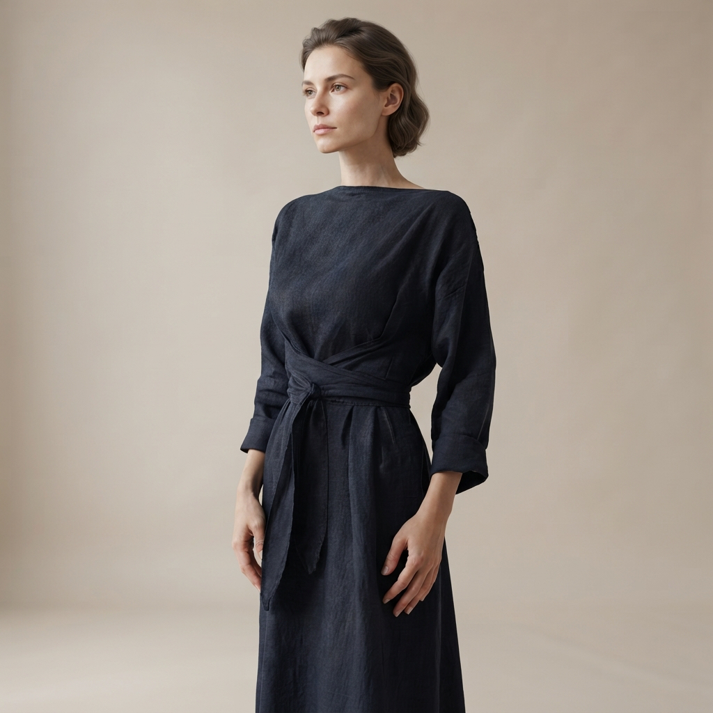 Ashlee - Bequemes Maxikleid ohne Gürtel