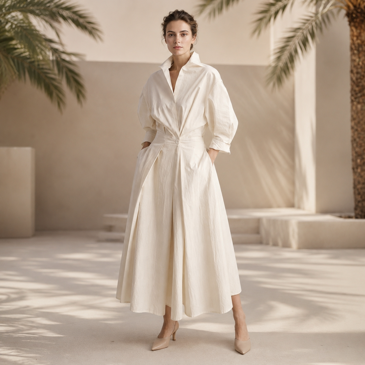 Laverne - Elegantes Midikleid mit entspanntem Schnitt