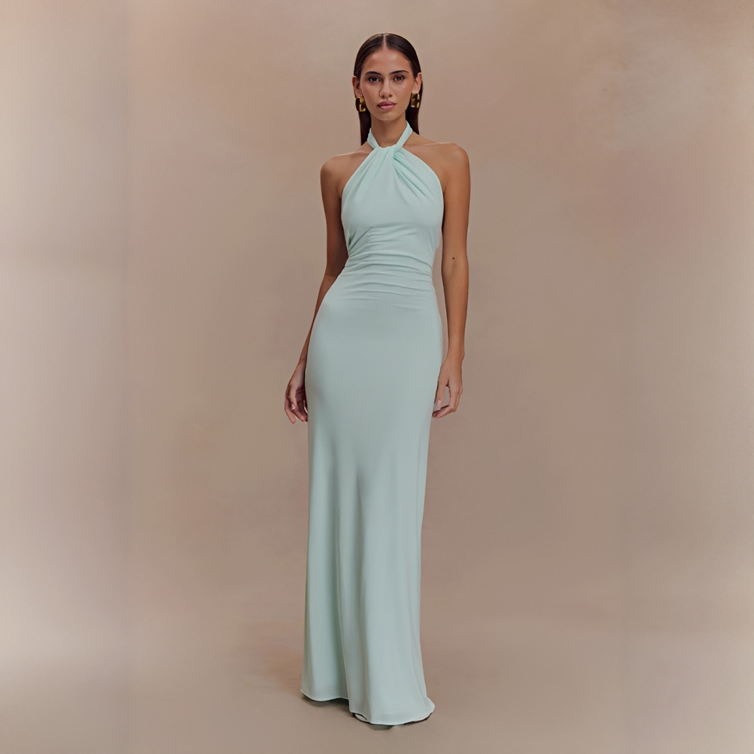 Mabel - Stilvolles Maxikleid mit freiem Rücken