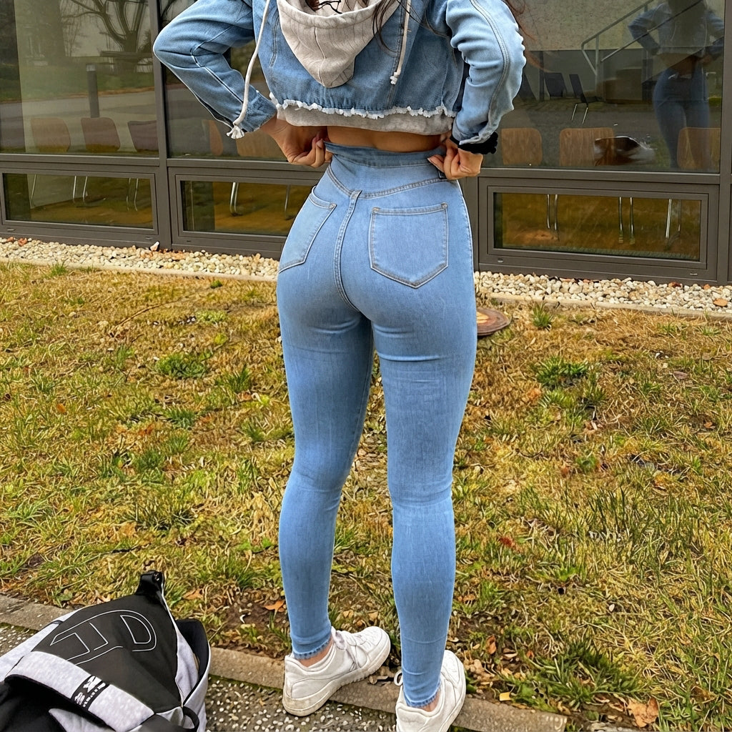 Leyza - Stilvolle schmal geschnittene Jeans