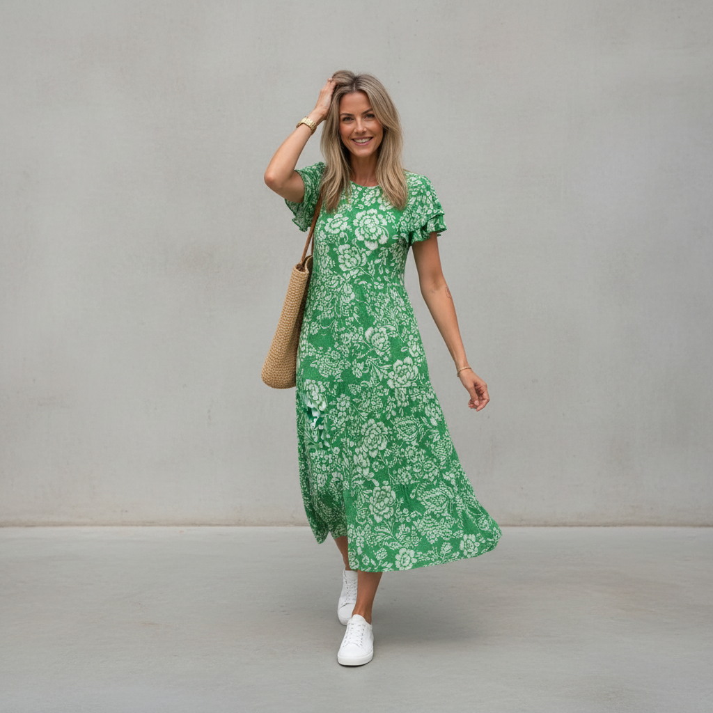 Paige - Locker geschnittenes Midikleid