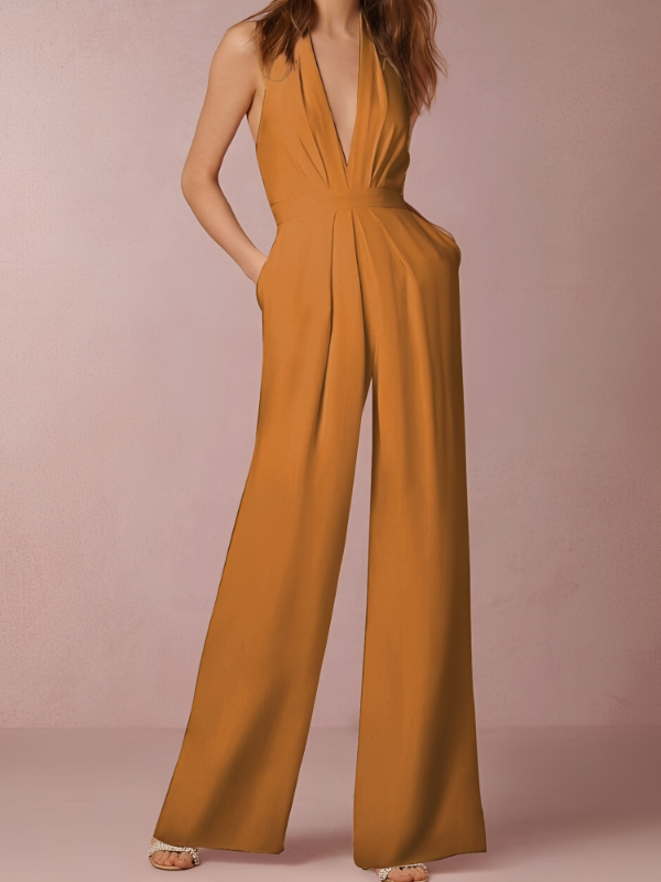 Katie - Damen-Jumpsuit mit weitem Bein und schickem Design