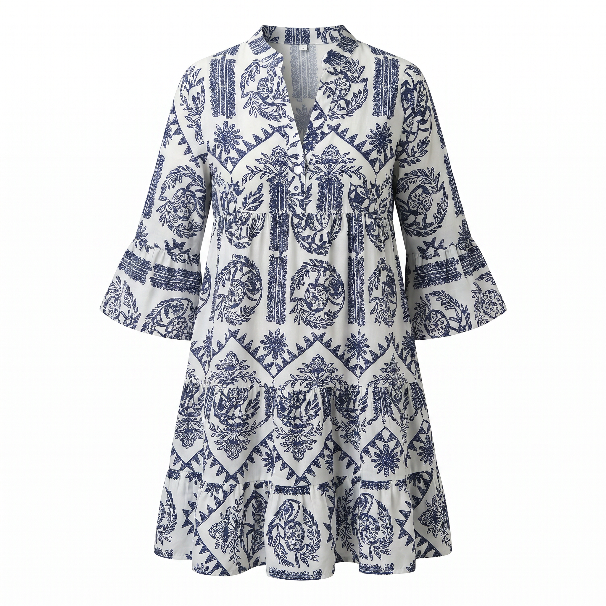 Krisella - Schickes Midi-Kleid im Boho-Stil