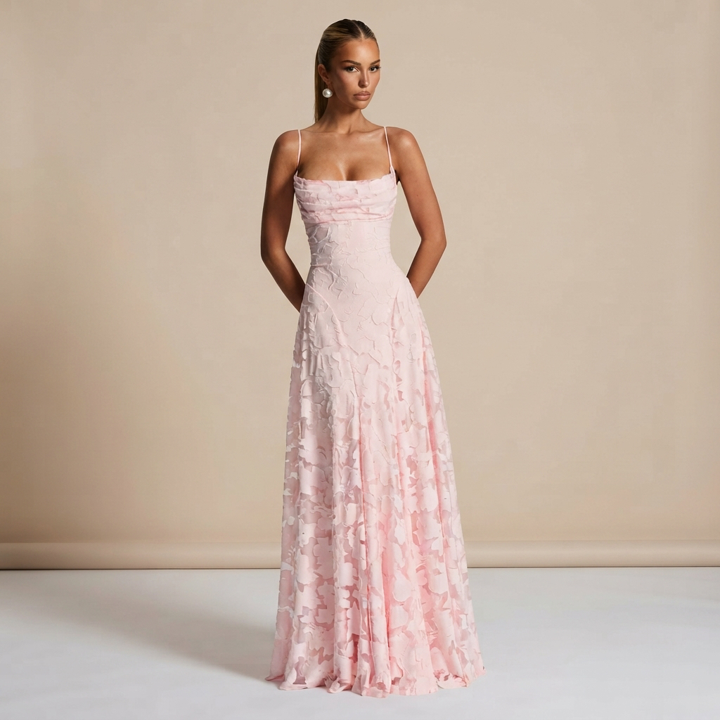 Helena - Stilvolles Maxikleid mit freiem Rücken
