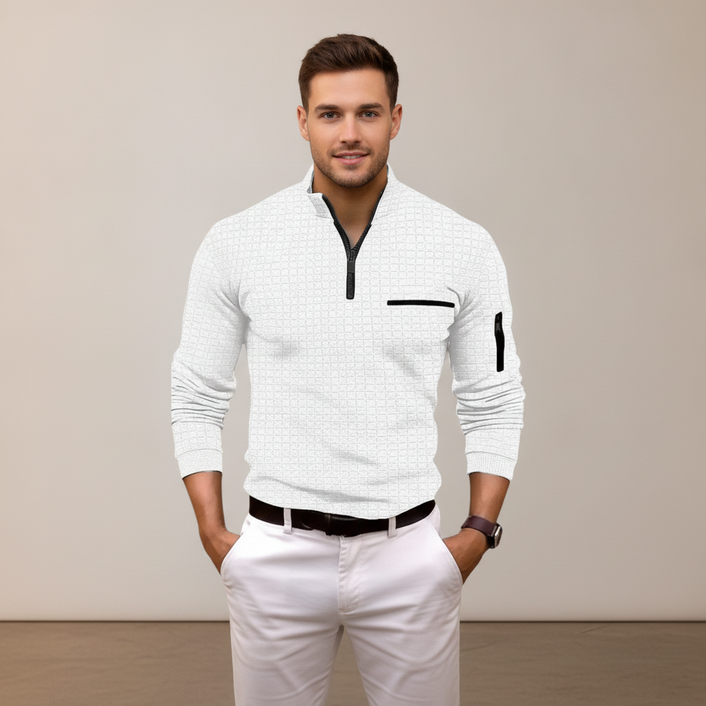 Andrey - Stilvolles Half-Zip-Shirt