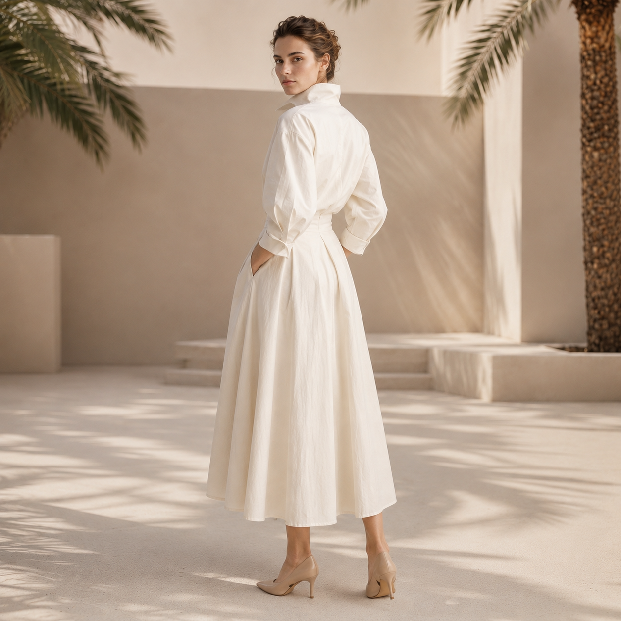 Laverne - Elegantes Midikleid mit entspanntem Schnitt