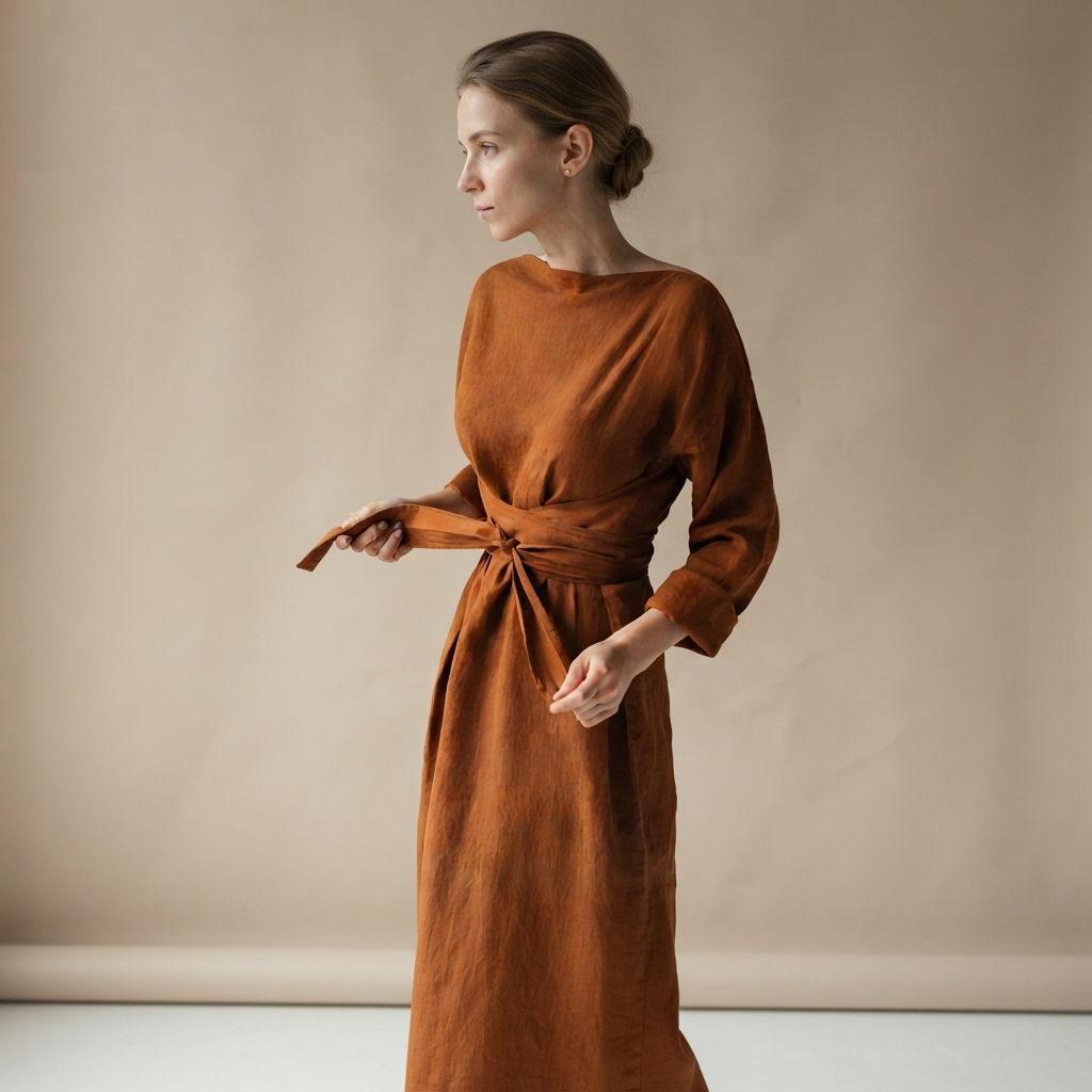 Ashlee - Bequemes Maxikleid ohne Gürtel
