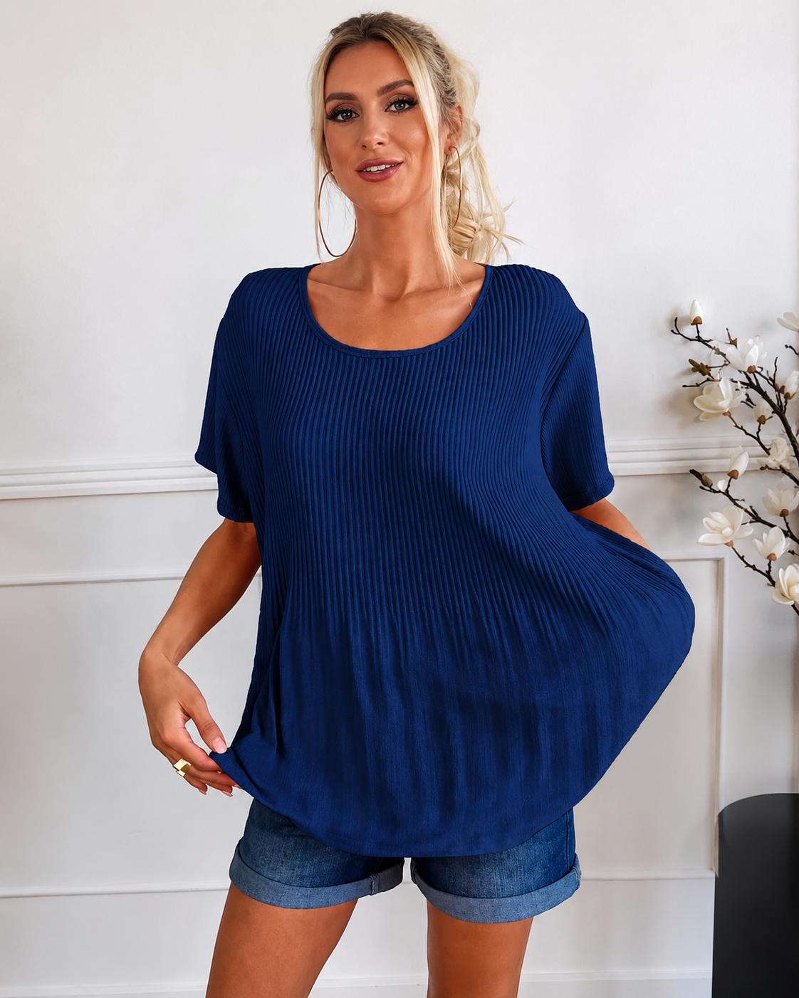 Rainelda - Elegante Bluse mit Falten